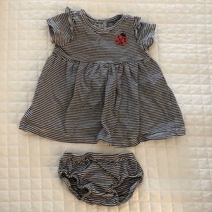 Carter’s Lady Bug Striped Dress and Bloomers 3m